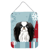 Caroline'S Treasures Winter Holiday Japanese Chin Wall Or Door Hanging Prints Bb1726Ds1216, 16Hx12W, Multicolor