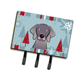 Caroline'S Treasures Bb1727Th68 Winter Holiday Weimaraner Leash Or Key Holder, Large, Multicolor