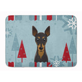 Caroline'S Treasures Winter Holiday Min Pin Floor Mat, 19 X 27, Multicolor