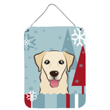Caroline'S Treasures Winter Holiday Golden Retriever Wall Or Door Hanging Prints Bb1748Ds1216, 16Hx12W, Multicolor