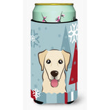 Caroline'S Treasures Bb1748Tbc Winter Holiday Golden Retriever Tall Boy Koozie Hugger, Multicolor