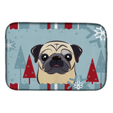 Caroline'S Treasures Bb1758Ddm Dish Drying Mat, 14 X 21, Winter Holiday