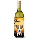 Caroline'S Treasures Bb1760Literk Halloween Jack Russell Terrier Wine Bottle Koozie Hugger, 750 Ml, Multicolor
