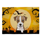 Caroline'S Treasures Bb1760Plmt Halloween Jack Russell Terrier Fabric Placemat, Multicolor