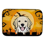 Caroline'S Treasures Halloween Golden Retriever Dish Drying Mat, 14 X 21