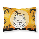 Caroline'S Treasures Bb1765Pillowcase Halloween Pomeranian Fabric Standard Pillowcase, Large, Multicolor