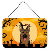 Caroline'S Treasures Halloween German Shepherd Wall Or Door Hanging Prints Bb1769Ds812, 8Hx12W