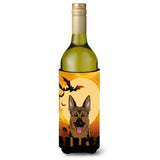 Caroline'S Treasures Halloween German Shepherd Wine Bottle Koozie Hugger, 750 Ml, Multicolor