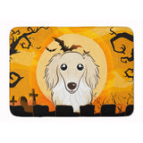 Caroline'S Treasures Halloween Longhair Creme Dachshund Floor Mat, 19 X 27, Multicolor