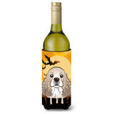 Caroline'S Treasures Halloween Cocker Spaniel Wine Bottle Koozie Hugger, 750 Ml, Multicolor
