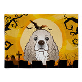 Caroline'S Treasures Bb1774Plmt Halloween Cocker Spaniel Fabric Placemat, Multicolor