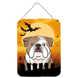 Caroline'S Treasures Halloween English Bulldog Wall Or Door Hanging Prints Bb1777Ds1216, 16Hx12W, Multicolor