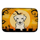 Caroline'S Treasures Halloween Yellow Labrador Dish Drying Mat, 14 X 21
