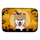 Caroline'S Treasures Halloween Shiba Inu Dish Drying Mat, 14 X 21