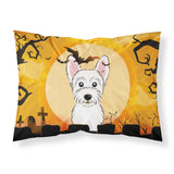 Caroline'S Treasures Bb1784Pillowcase Halloween Westie Fabric Standard Pillowcase, Large, Multicolor