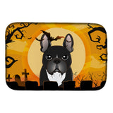 Caroline'S Treasures Halloween French Bulldog Dish Drying Mat, 14 X 21