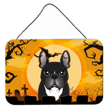 Caroline'S Treasures Halloween French Bulldog Wall Or Door Hanging Prints Bb1785Ds812, 8Hx12W