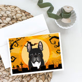 Halloween French Bulldog Greeting Cards And Envelopes Pack Of 8