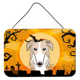 Caroline'S Treasures Halloween Borzoi Wall Or Door Hanging Prints Bb1786Ds812, 8Hx12W, Multicolor