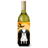 Caroline'S Treasures Halloween Japanese Chin Wine Bottle Koozie Hugger, 750 Ml, Multicolor