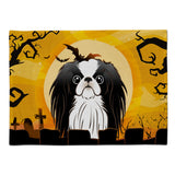 Caroline'S Treasures Bb1788Plmt Halloween Japanese Chin Fabric Placemat, Multicolor