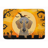 Caroline'S Treasures Halloween Wirehaired Dachshund Floor Mat, 19 X 27, Multicolor