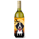 Caroline'S Treasures Halloween Bernese Mountain Dog Wine Bottle Koozie Hugger, 750 Ml, Multicolor