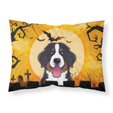 Caroline'S Treasures Bb1795Pillowcase Halloween Bernese Mountain Dog Fabric Standard Pillowcase, Large, Multicolor