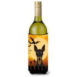 Caroline'S Treasures Halloween Min Pin Wine Bottle Koozie Hugger, 750 Ml, Multicolor