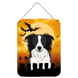 Caroline'S Treasures Halloween Border Collie Wall Or Door Hanging Prints Bb1799Ds1216, 16Hx12W, Multicolor