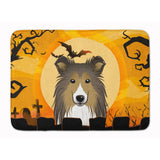 Caroline'S Treasures Halloween Sheltie Floor Mat, 19 X 27, Multicolor