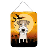 Caroline'S Treasures Halloween Wire Haired Fox Terrier Wall Or Door Hanging Prints Bb1805Ds1216, 16Hx12W, Multicolor