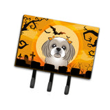 Caroline'S Treasures Bb1808Th68 Halloween Gray Silver Shih Tzu Leash Or Key Holder, Large, Multicolor