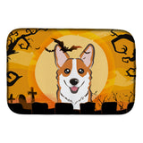 Caroline'S Treasures Halloween Corgi Dish Drying Mat, 14 X 21
