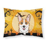 Caroline'S Treasures Bb1812Pillowcase Halloween Red Corgi Fabric Standard Pillowcase, Large, Multicolor