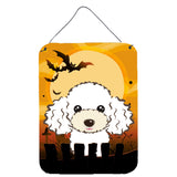 Caroline'S Treasures Halloween White Poodle Wall Or Door Hanging Prints Bb1815Ds1216, 16H X 12W, Multicolor
