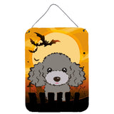 Caroline'S Treasures Halloween Silver Gray Poodle Wall Or Door Hanging Prints Bb1817Ds1216, 16Hx12W, Multicolor