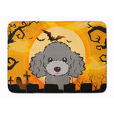 Caroline'S Treasures Halloween Silver Gray Poodle Floor Mat, 19 X 27, Multicolor