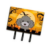 Caroline'S Treasures Bb1817Th68 Halloween Silver Gray Poodle Leash Or Key Holder, Large, Multicolor