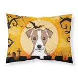 Caroline'S Treasures Bb1818Pillowcase Halloween Jack Russell Terrier Fabric Standard Pillowcase, Large, Multicolor