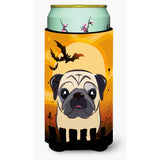 Caroline'S Treasures Halloween Fawn Pug Tall Boy Koozie Hugger, Multicolor