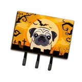 Caroline'S Treasures Bb1820Th68 Halloween Fawn Pug Leash Or Key Holder, Large, Multicolor