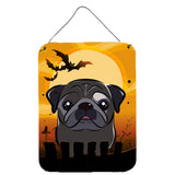 Caroline'S Treasures Halloween Black Pug Wall Or Door Hanging Prints Bb1821Ds1216, 16Hx12W, Multicolor