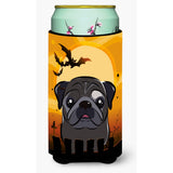 Caroline'S Treasures Halloween Black Pug Tall Boy Koozie Hugger, Multicolor
