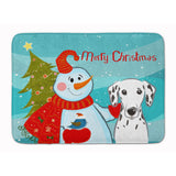 Caroline'S Treasures Snowman With Dalmatian Floor Mat, 19 X 27, Multicolor