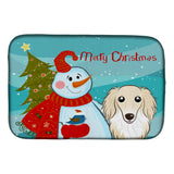 Caroline'S Treasures Bb1832Ddm Dish Drying Mat, 14 X 21, Snowman