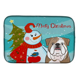 Caroline'S Treasures Bb1839Ddm Dish Drying Mat, 14 X 21, Snowman