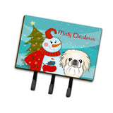Caroline'S Treasures Bb1841Th68 Snowman With Pekingese Leash Or Key Holder, Large, Multicolor