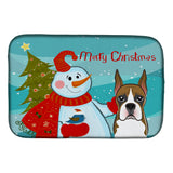 Caroline'S Treasures Bb1843Ddm Dish Drying Mat, 14 X 21, Snowman