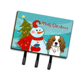 Caroline'S Treasures Bb1844Th68 Snowman With Cavalier Spaniel Leash Or Key Holder, Large, Multicolor